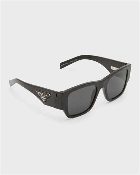 prada pr triangle sunglasses|Triangle Logo Bicolor Rectangle Sunglasses .